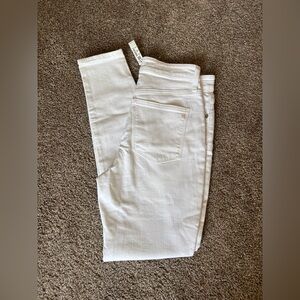 Madewell white curvy, high-rise skinny jeans